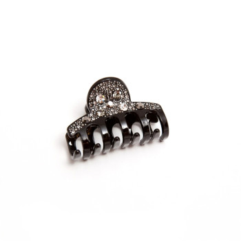 Заколка для волосся краб Dulka Crystal Black Hair Clip Чорний 6 x 4 см 1 шт(UH407049)